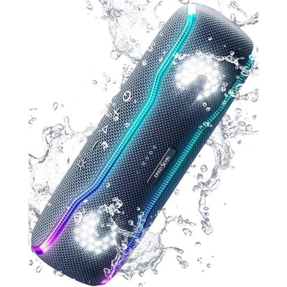 Portable BluetoothSpeaker,IPX7 WaterproofWireless Speaker with Colorful Flashing - Picture 1 of 6